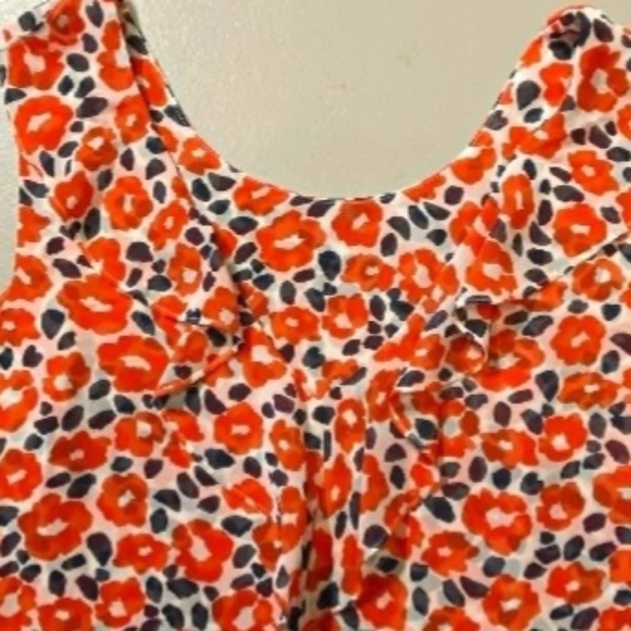 CAbi Flipside Floral Blouse Red Poppy Print 5356 Women's Small S Lightweight EUC - Picture 7 of 10